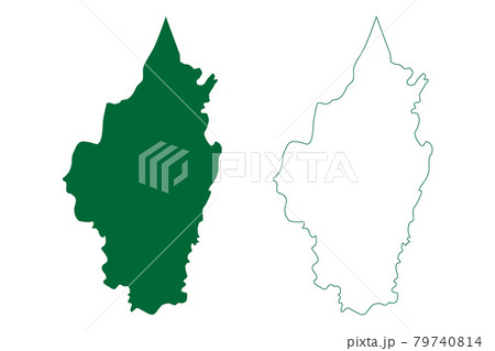 Kolasib district (Mizoram State, Republic of India) map vector illustration, scribble sketch Kolasib map Kolasib district (Mizoram State, Republic of India) map vector illustration, scribble sketch Kolasib map 79740814
