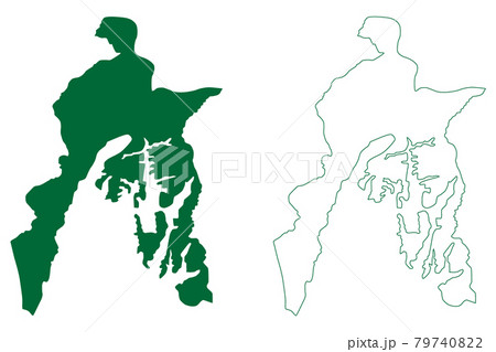 Kangpokpi district (Manipur State, Republic of India) map vector illustration, scribble sketch Sadar Hills map Kangpokpi district (Manipur State, Republic of India) map vector illustration, scribble sketch Sadar Hills map 79740822
