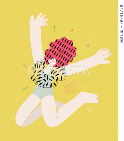 Happiness - happy people jumping in the air cheerfully Happiness - happy people jumping in the air cheerfully 79741758