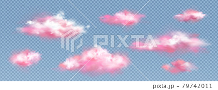 Realistic pink clouds, sunset or sunrise eddies Realistic pink clouds, sunset or sunrise eddies 79742011