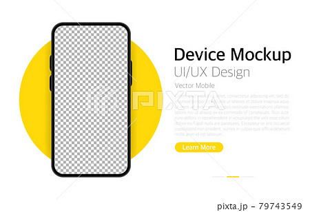 Smartphone blank screen. Device mockup. UI and UX design interface. Vector Smartphone blank screen. Device mockup. UI and UX design interface. Vector 79743549