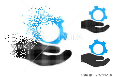 Disappearing and Halftone Dot Engineering Service Glyph 79744210
