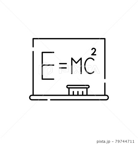 Physics olor line icon. Pictogram for web page, mobile app, promo. 79744711