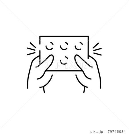 Making a rustle for asmr color line icon....のイラスト素材 [79746084] - PIXTA
