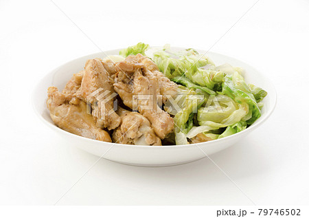 鶏手羽元とレタスの煮物 鶏手羽元とレタスの煮物 79746502