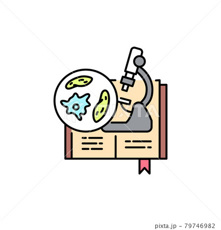 Microbiology color line icon. Pictogram for web page, mobile app 79746982