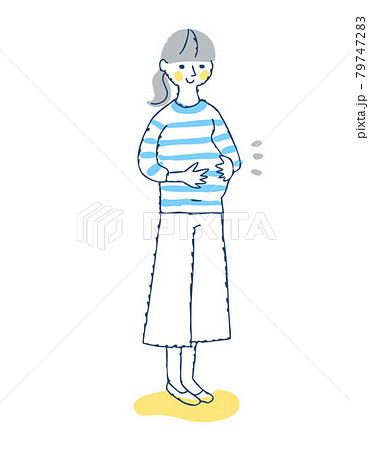 妊娠中の若い女性 妊娠中の若い女性 79747283