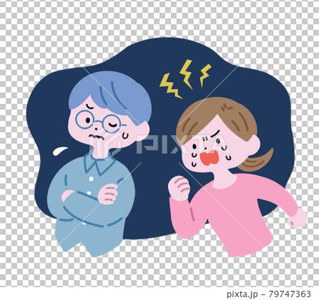 歇斯底里的妻子和調情的丈夫有背景 79747363