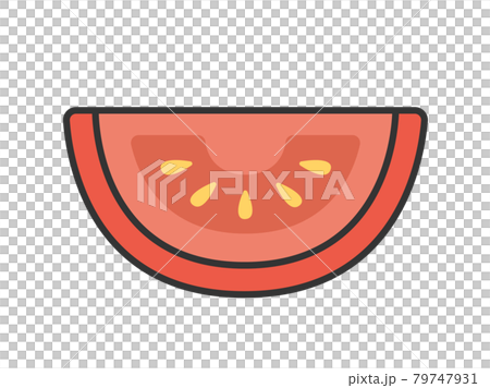 Illustration of cut tomatoes Illustration of cut tomatoes 79747931