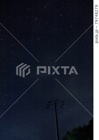 兵庫県神崎郡神河町・砥峰高原の星空 79748279