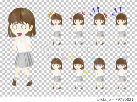 Student polo shirt girl 79750821