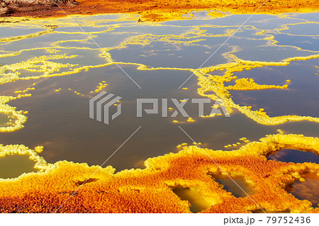 エチオピア・ダナキル砂漠ダロールの景色 エチオピア・ダナキル砂漠ダロールの景色 79752436
