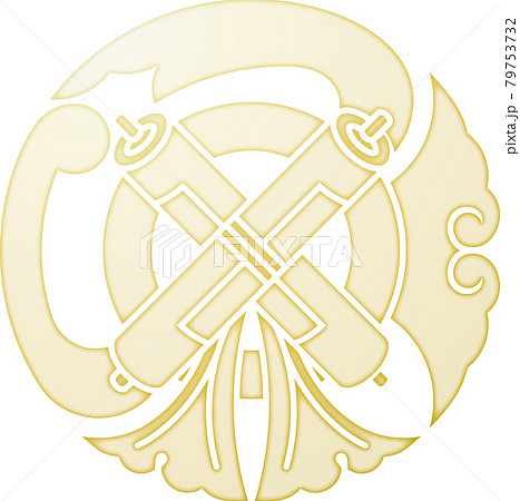 家紋　祇園守【金色】 79753732