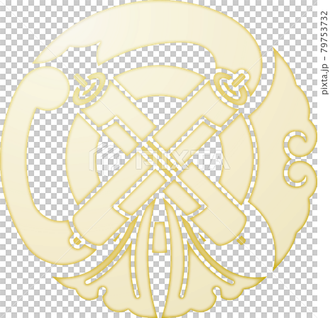 家紋　祇園守【金色】 79753732