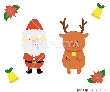 maa❁⃘❀*ページ【サンタさんとトナカイクリスマス】 サンタさんとトナカイさん、ちょっと早めに出発しました🛷🎄