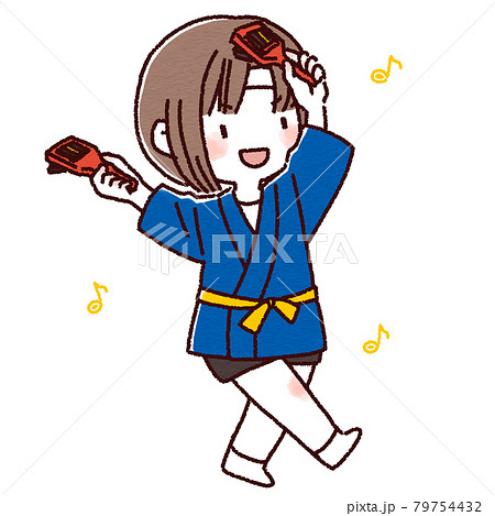 よさこいを踊る女の子 79754432