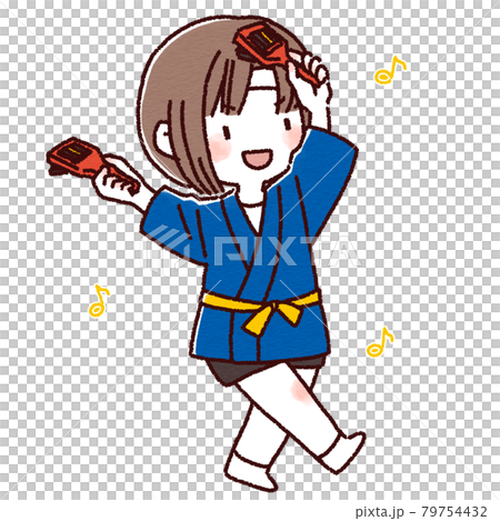 よさこいを踊る女の子 79754432