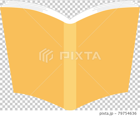 Yellow open book 79754636