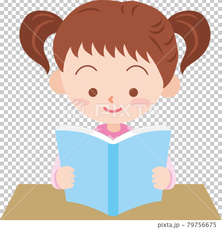 A girl reading a book 79756675