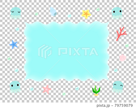 Summer jellyfish frame 79759079