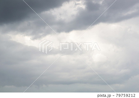 Dark storm clouds before rain. The concept of a threat, an ominous warning. Use as texture, background 79759212