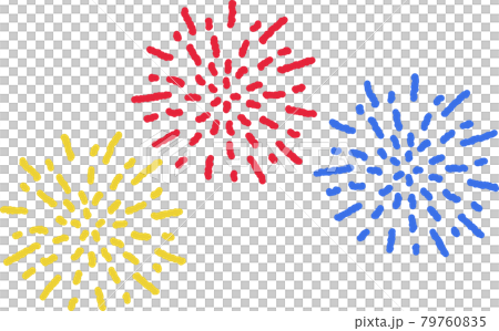 Hand-painted colorful fireworks Hand-painted colorful fireworks 79760835