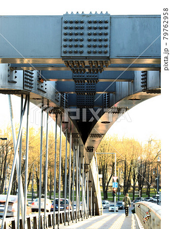 City bridge construction in spring sunny day City bridge construction in spring sunny day 79762958