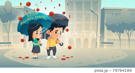 Stop Asian Hate, protest poster against racism 79764289