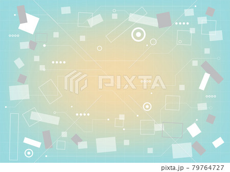 Abstract hi-tech background. Virtual reality high technology innovation. Circuit board. Futuristic Sci-Fi interface. Digital business. Geometric shapes of data science 79764727