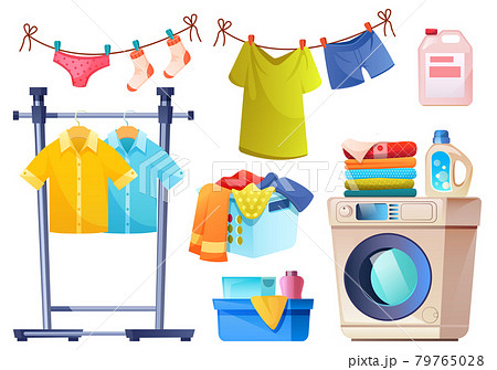 Laundry room equipment for wash and dry clothes Laundry room equipment for wash and dry clothes 79765028