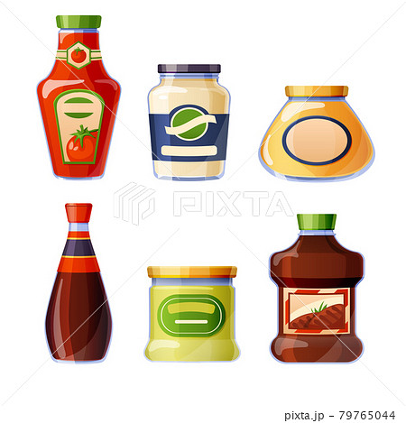 Sauces and dressings in glass bottles 79765044
