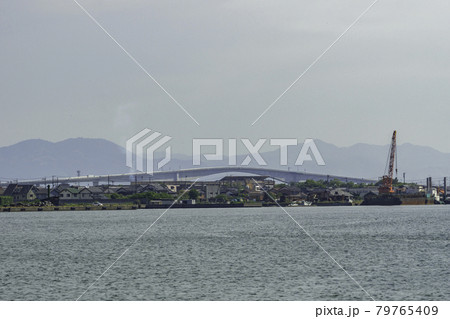 境港　江島大橋　島根県松江市 79765409