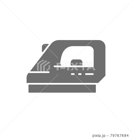 Iron, ironing grey icon. Isolated on white background Iron, ironing grey icon. Isolated on white background 79767684