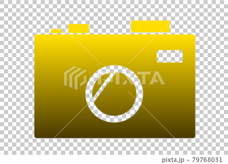 Yellow camera silhouette Yellow camera silhouette 79768031