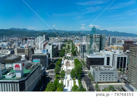 札幌 テレビ塔展望台 都市風景 オリンピックマラソン 札幌 テレビ塔展望台 都市風景 オリンピックマラソン 79768353