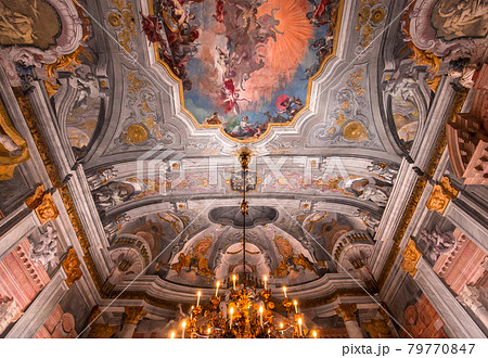 interiors of the Ca' Rezzonico palace, Venice, Italy interiors of the Ca' Rezzonico palace, Venice, Italy 79770847