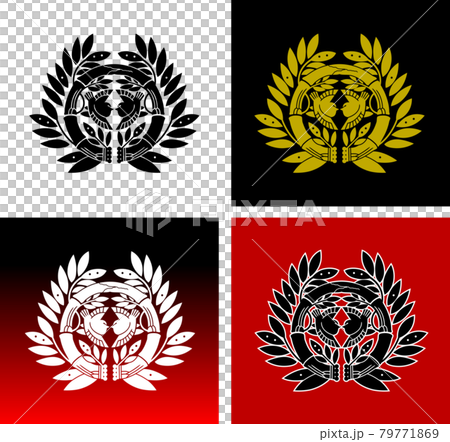 伊達政宗の仙台笹の家紋のイラスト素材 [79771869] - PIXTA