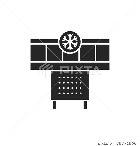 Freezer cold color line icon. Household equipment. 79771906