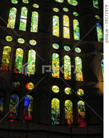 スペイン バルセロナ サグラダ・ファミリア 内部 ステンドグラス Sagrada Família スペイン バルセロナ サグラダ・ファミリア 内部 ステンドグラス Sagrada Família 79772979
