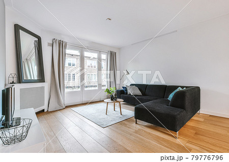 Modern furniture in a bright living room Modern furniture in a bright living room 79776796