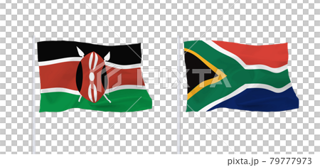 Flags of South Africa and Kenya Flags of South Africa and Kenya 79777973