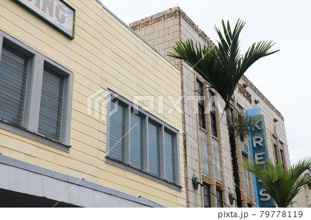 ハワイ島、ヒロの街並み ハワイ島、ヒロの街並み 79778119