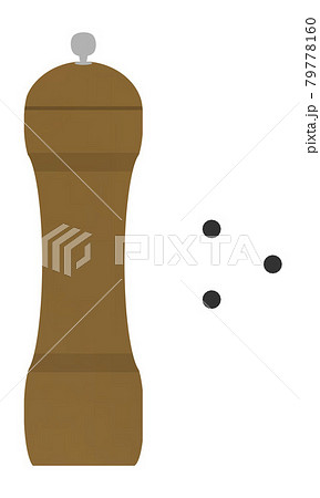 ペッパーミルと黒胡椒 79778160