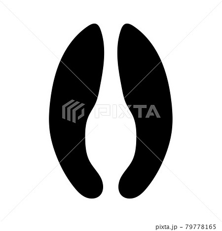 キリンの足跡のイラスト素材