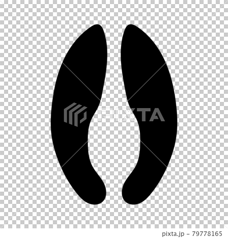 キリンの足跡のイラスト素材