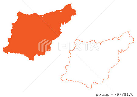 Province of Gipuzkoa (Kingdom of Spain, Basque Autonomous Community, Basque Country) map vector illustration, scribble sketch Gipuzkoa map Province of Gipuzkoa (Kingdom of Spain, Basque Autonomous Community, Basque Country) map vector illustration, scribble sketch Gipuzkoa map 79778170