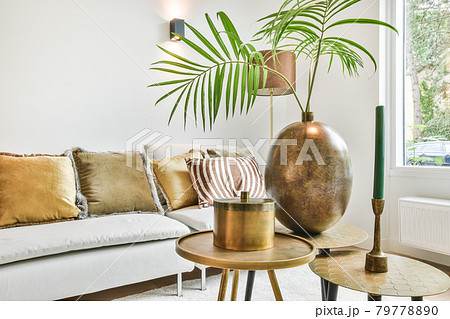 Luxury and beautiful living room interior design 79778890