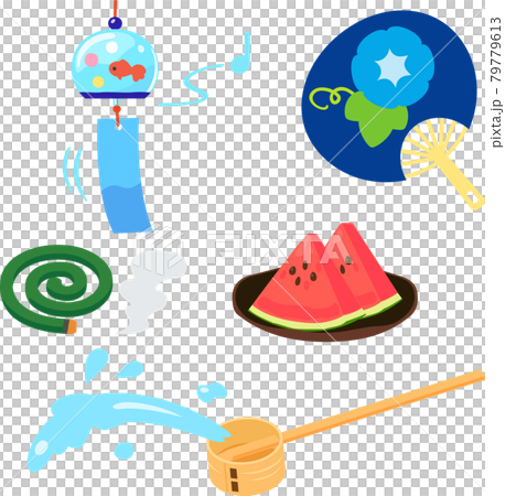 日本夏季傳統的插圖集 79779613