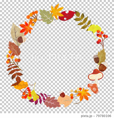 秋のフレーム素材 秋のフレーム素材 79780106