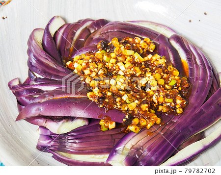 蒸しナスの薬味のせ 蒸しナスの薬味のせ 79782702